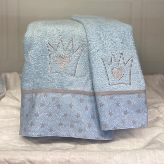 Σετ βρεφικές πετσέτες 2τμχ Little Prince ABO